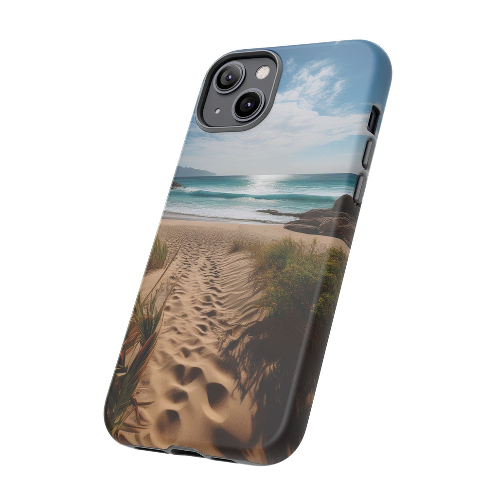 Serene Beach Path Phone Case: Escape to Paradise 🌊 - Tough Case Phone Case