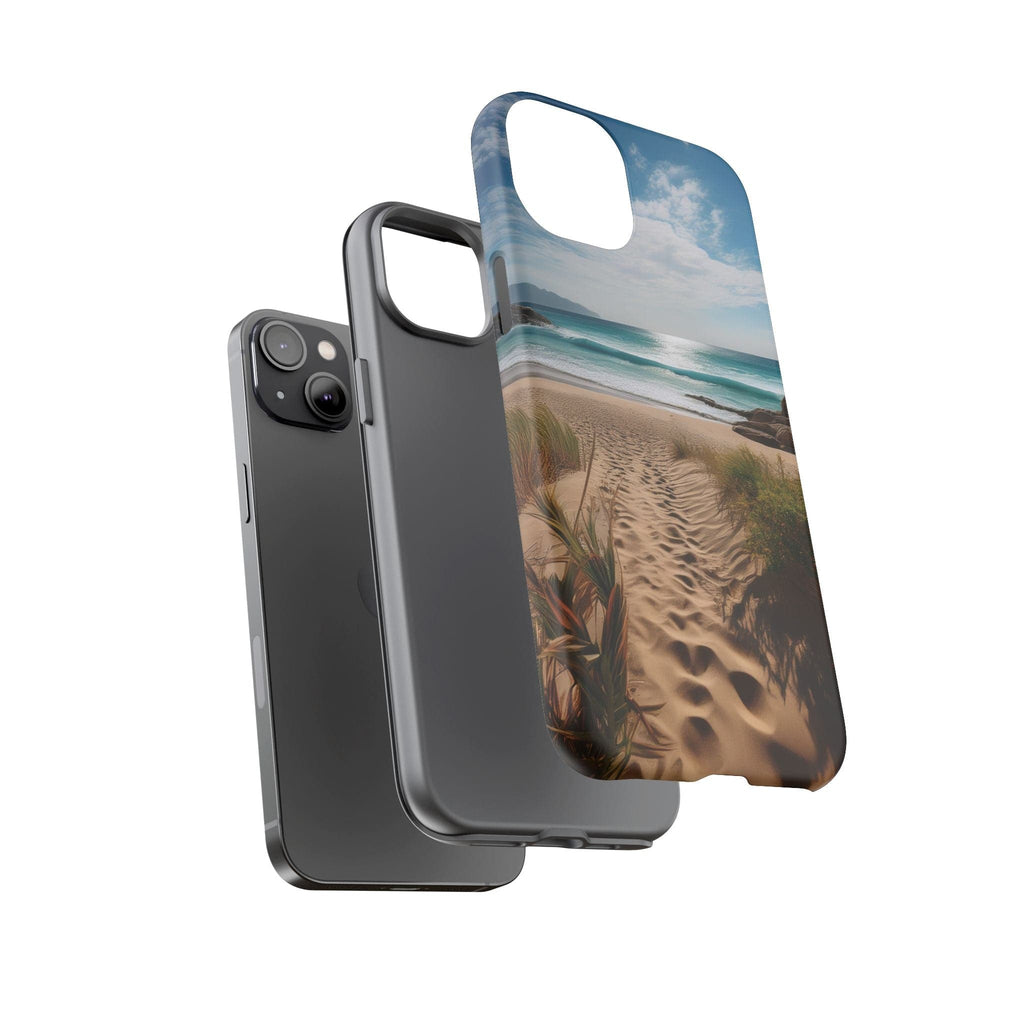 Serene Beach Path Phone Case: Escape to Paradise 🌊 - Tough Case Phone Case