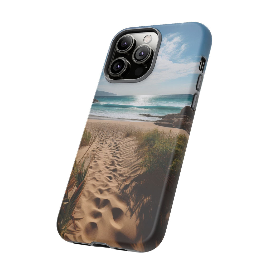 Serene Beach Path Phone Case: Escape to Paradise 🌊 - Tough Case Phone Case