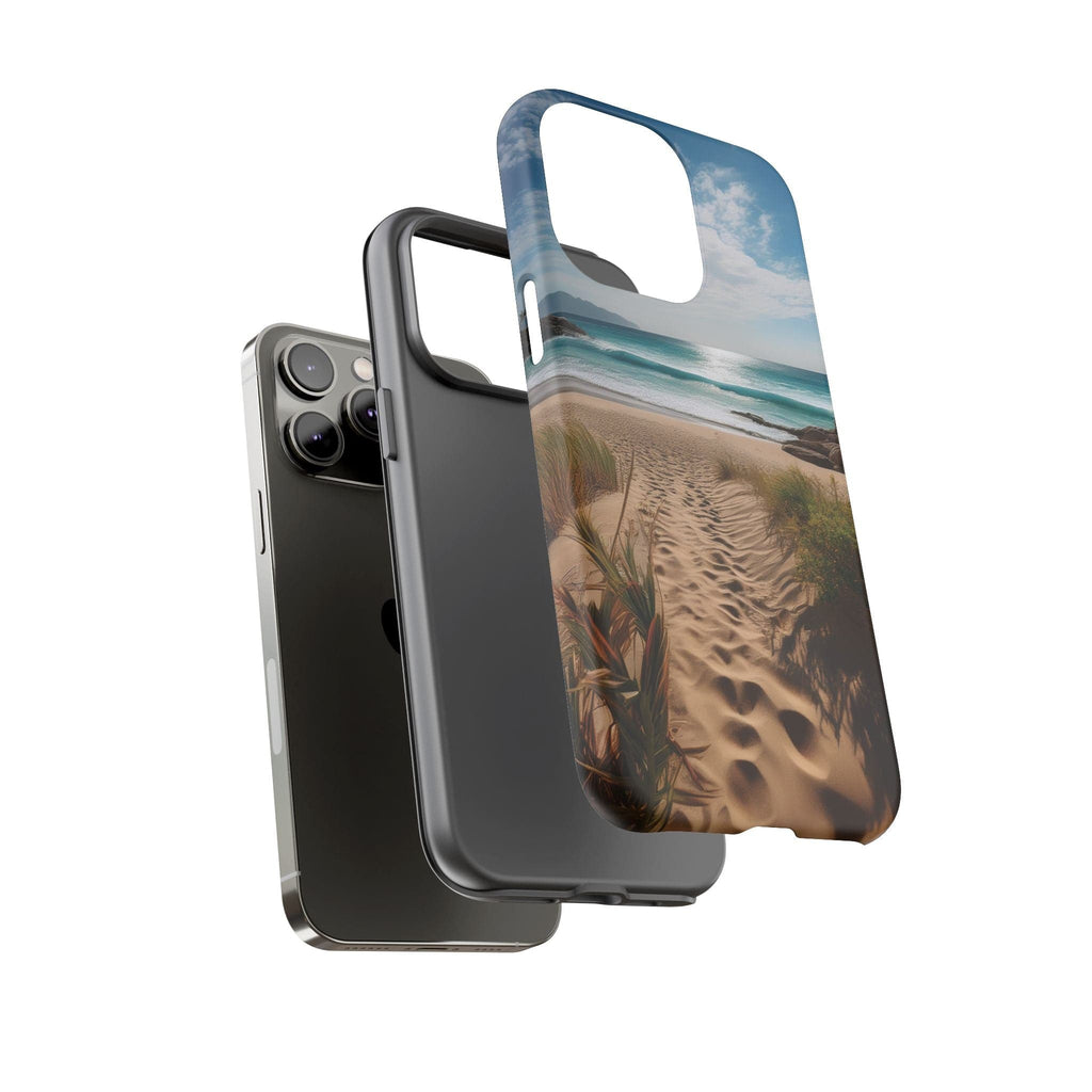 Serene Beach Path Phone Case: Escape to Paradise 🌊 - Tough Case Phone Case