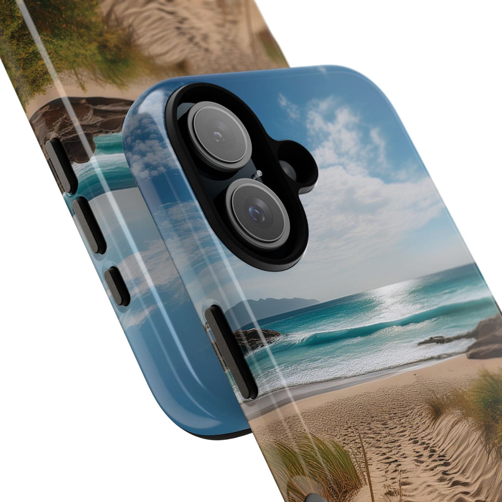 Serene Beach Path Phone Case: Escape to Paradise 🌊 - Tough Case Phone Case