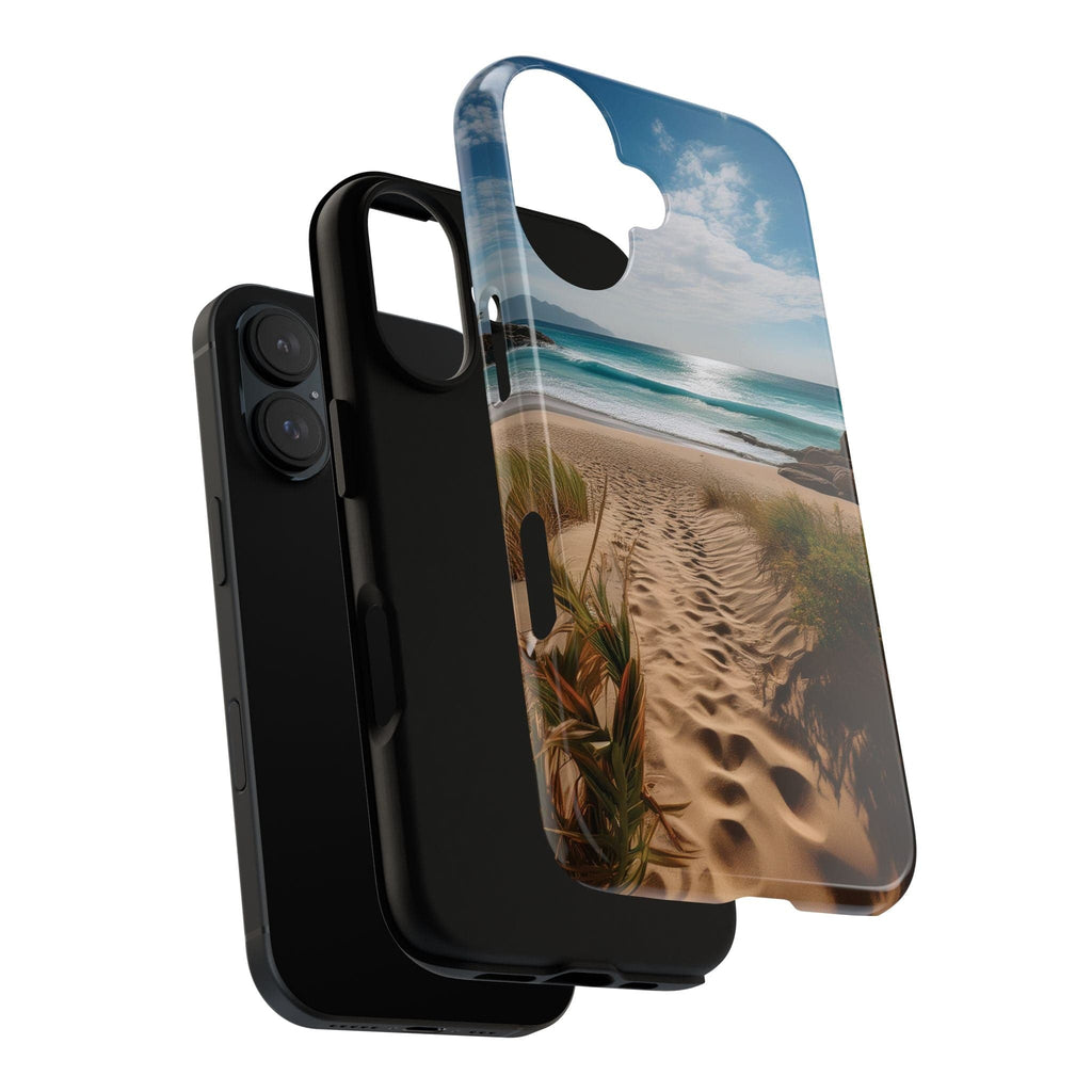 Serene Beach Path Phone Case: Escape to Paradise 🌊 - Tough Case Phone Case