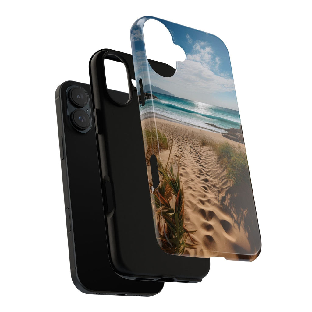 Serene Beach Path Phone Case: Escape to Paradise 🌊 - Tough Case Phone Case