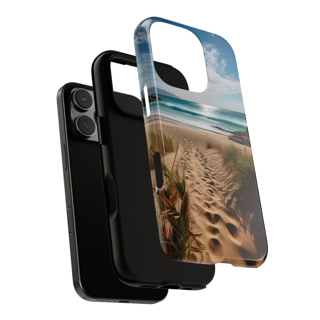 Serene Beach Path Phone Case: Escape to Paradise 🌊 - Tough Case Phone Case