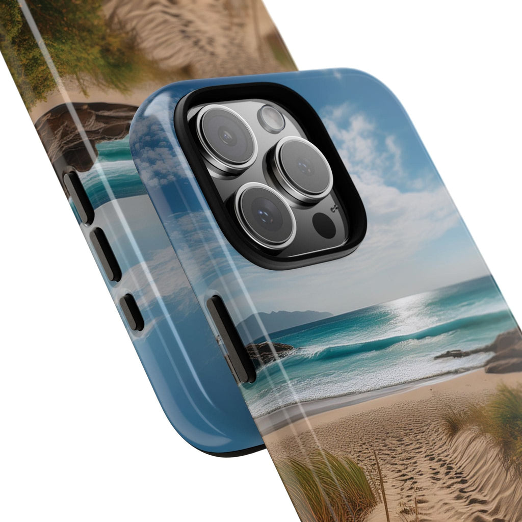 Serene Beach Path Phone Case: Escape to Paradise 🌊 - Tough Case Phone Case