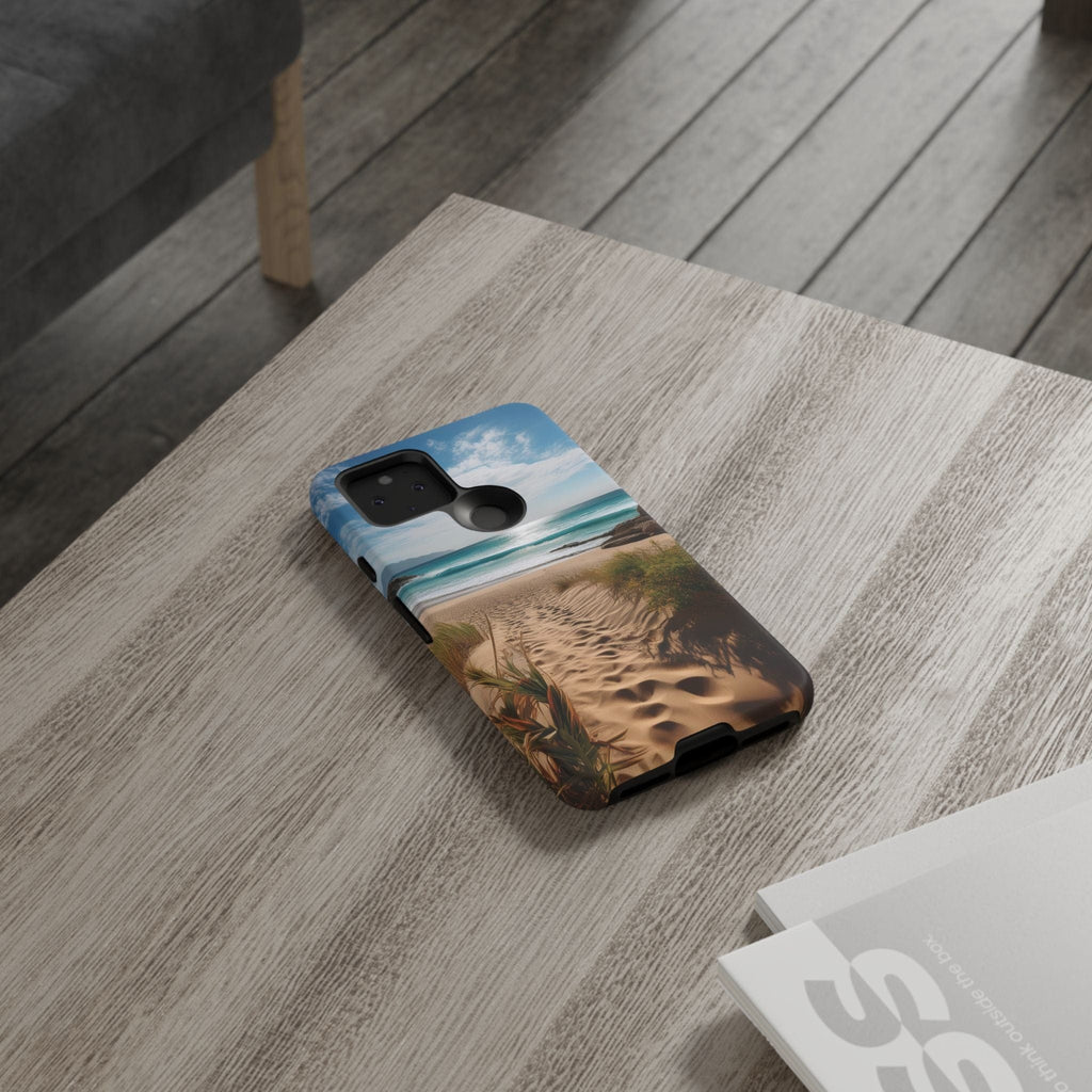 Serene Beach Path Phone Case: Escape to Paradise 🌊 - Tough Case Phone Case