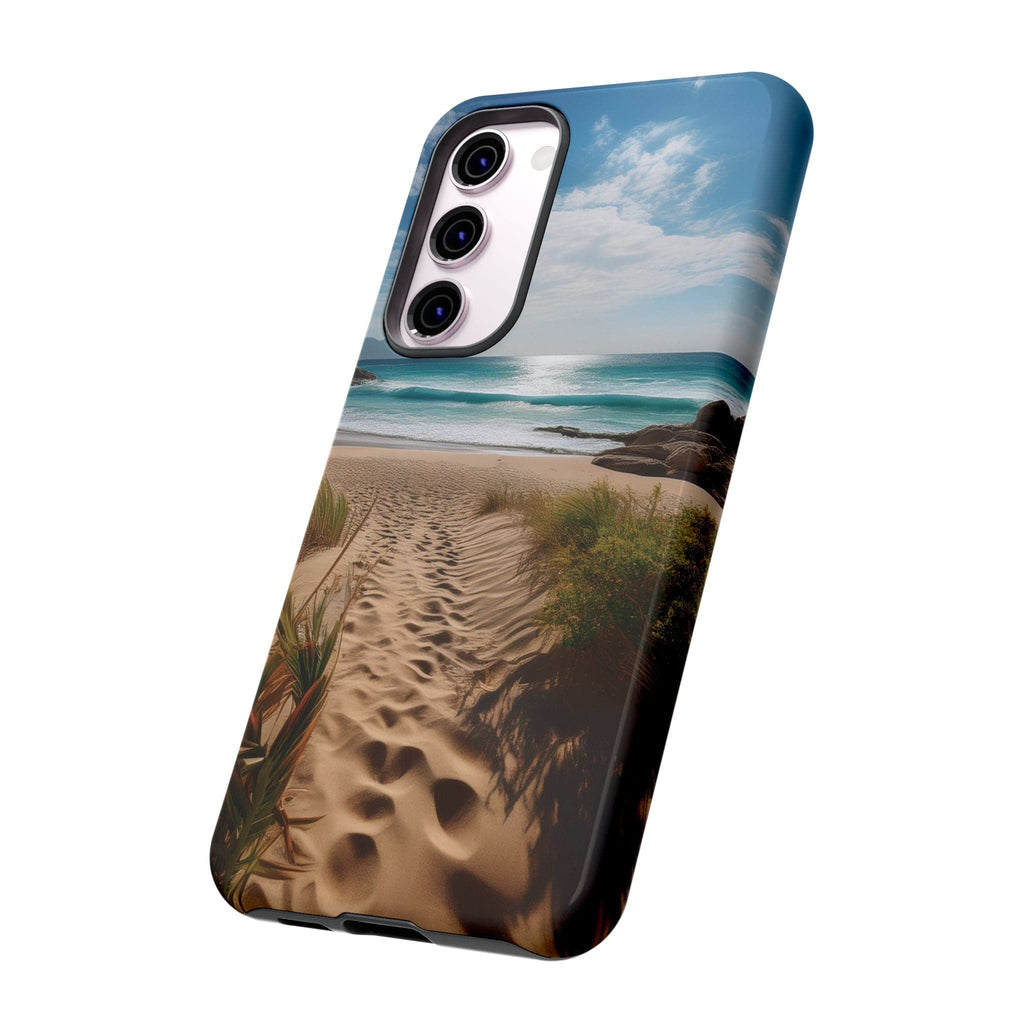 Serene Beach Path Phone Case: Escape to Paradise 🌊 - Tough Case Phone Case