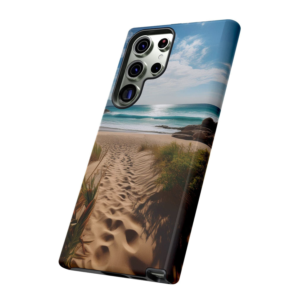 Serene Beach Path Phone Case: Escape to Paradise 🌊 - Tough Case Phone Case