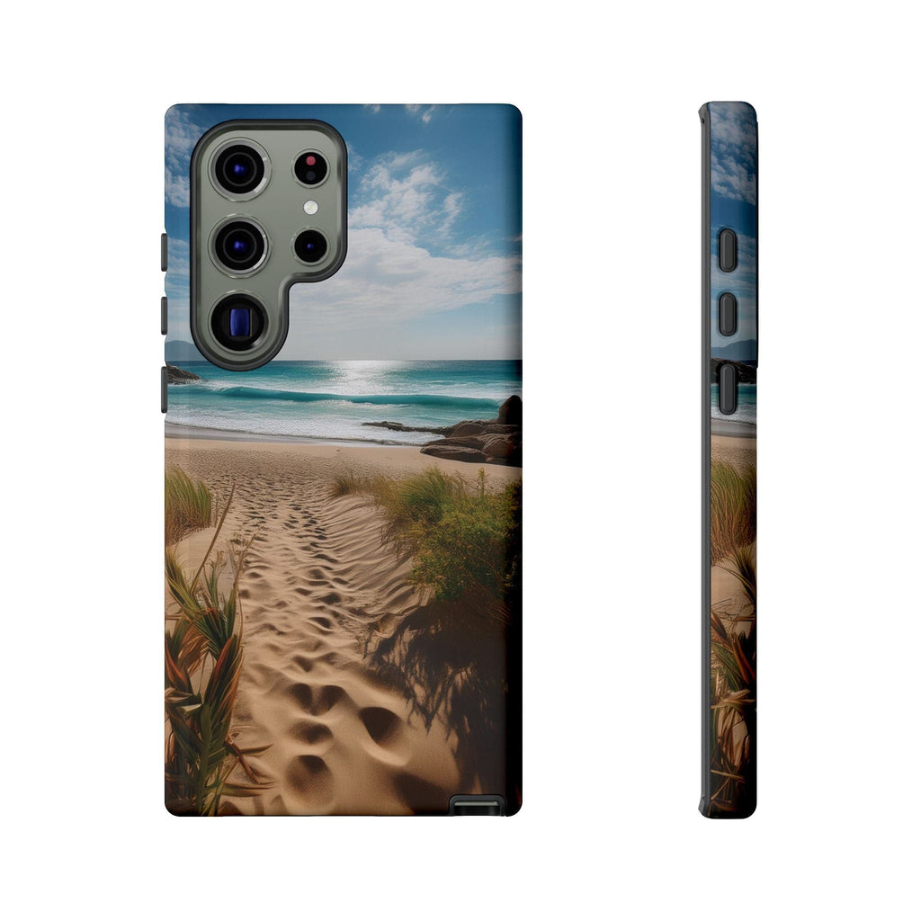 Serene Beach Path Phone Case: Escape to Paradise 🌊 - Tough Case Samsung Galaxy S23 Ultra / Glossy Phone Case