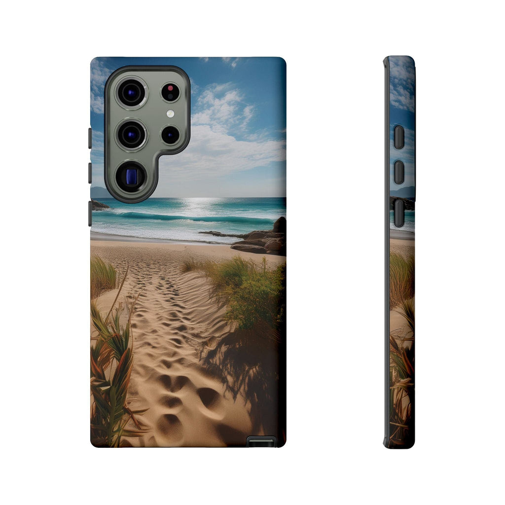 Serene Beach Path Phone Case: Escape to Paradise 🌊 - Tough Case Samsung Galaxy S23 Ultra / Matte Phone Case