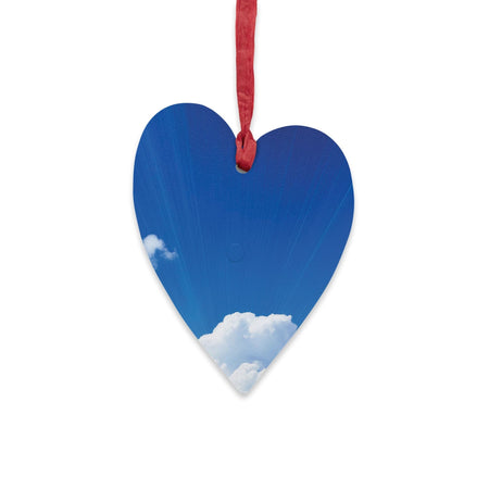 Share the Love with This Wooden Heart Ornament! 💙 Heart / One Size Home Decor