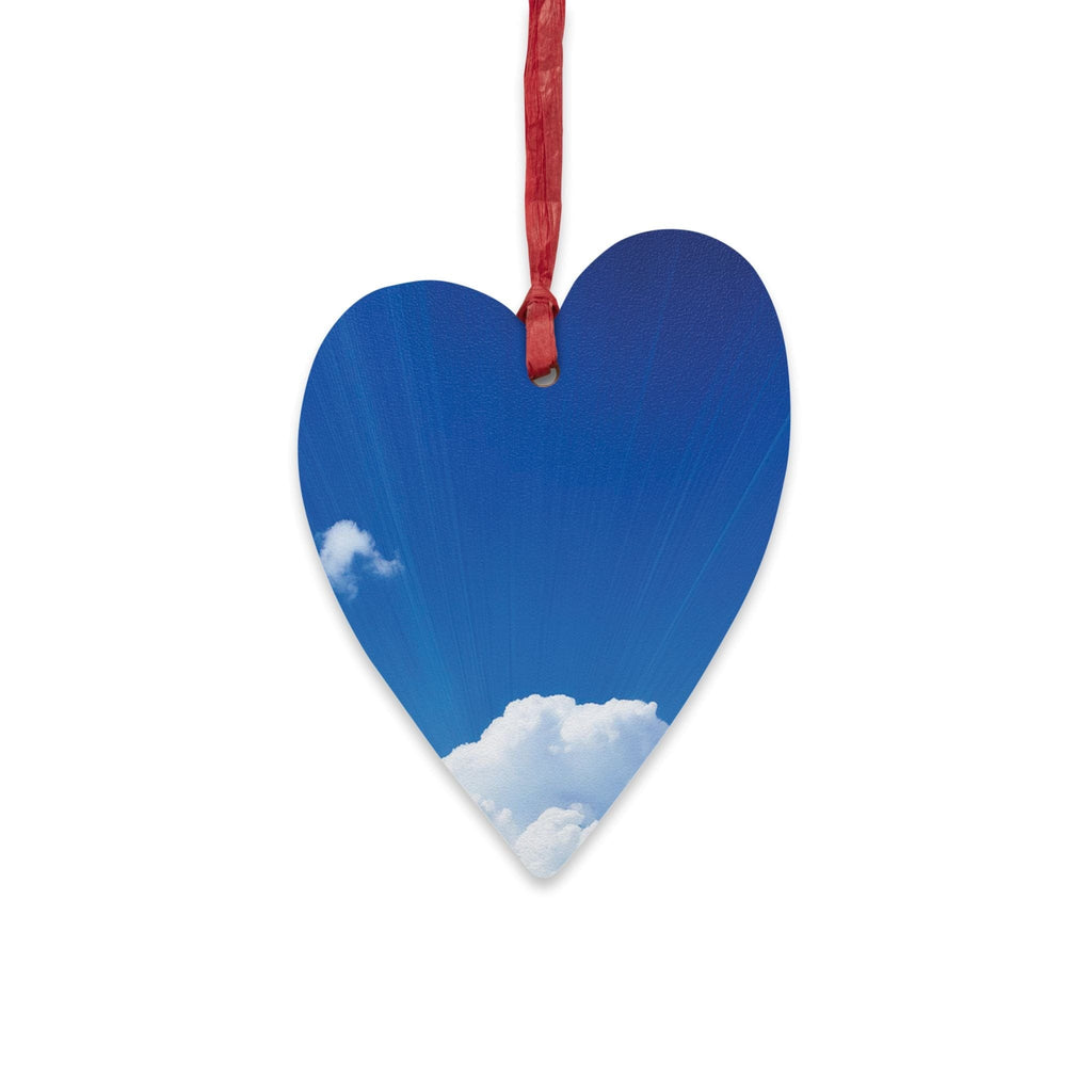 Share the Love with This Wooden Heart Ornament! 💙 Heart / One Size Home Decor