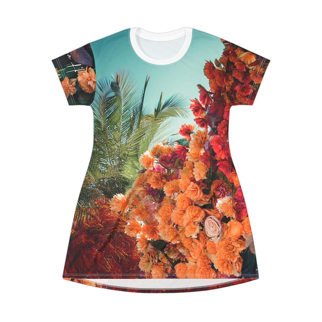 Sienna H - UCCA Design Lab: Pacific Bloom T-Shirt Dress XS All Over Prints