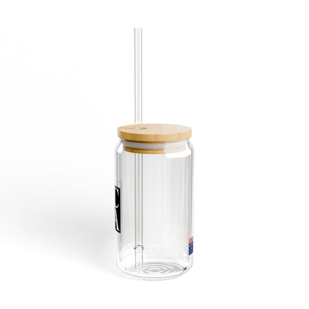 Sip in Style with the UCCA 16oz Sipper Glass With lid and straw / 16oz Glass