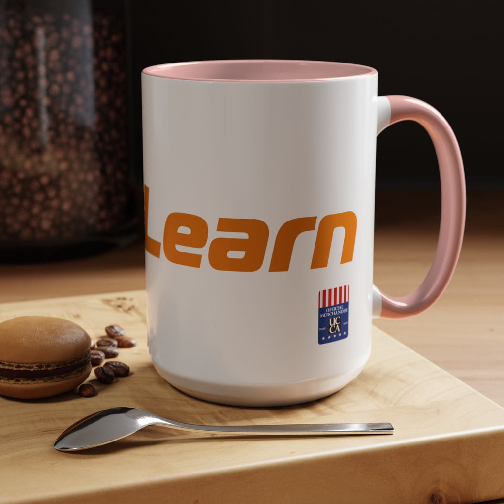 Sip Success with the InstaLearn Accent Coffee Mug (11, 15oz) 15oz / Pink Mug