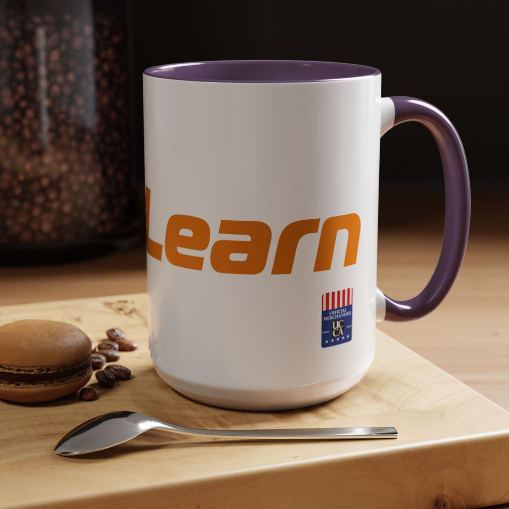 Sip Success with the InstaLearn Accent Coffee Mug (11, 15oz) 15oz / Purple Mug