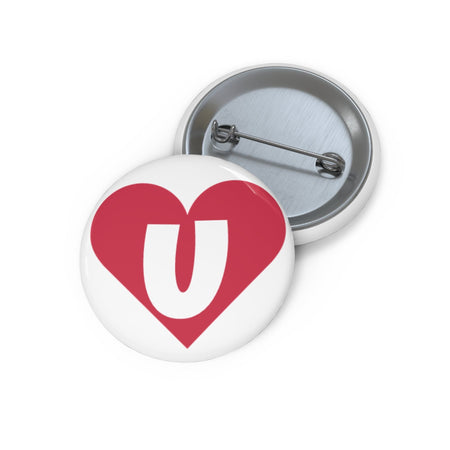 Spread the Love: Custom "U in My Heart" Pin Button 1.25" Accessories