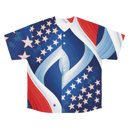 "Star-Spangled Swagger" Men's Baseball Jersey All Over Prints