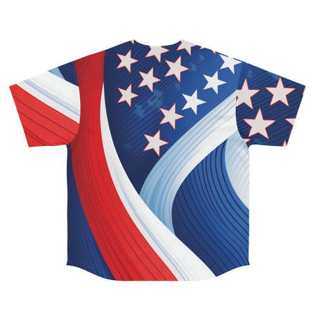 "Star-Spangled Swagger" Men's Baseball Jersey All Over Prints