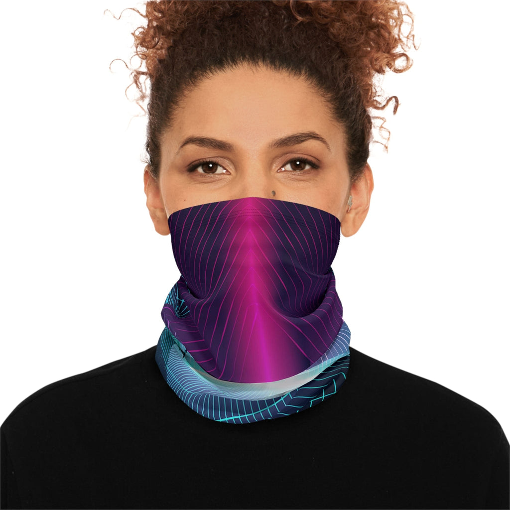 Stay Warm with Futuristic Flair! - Winter Neck Gaiter With Drawstring 17.5