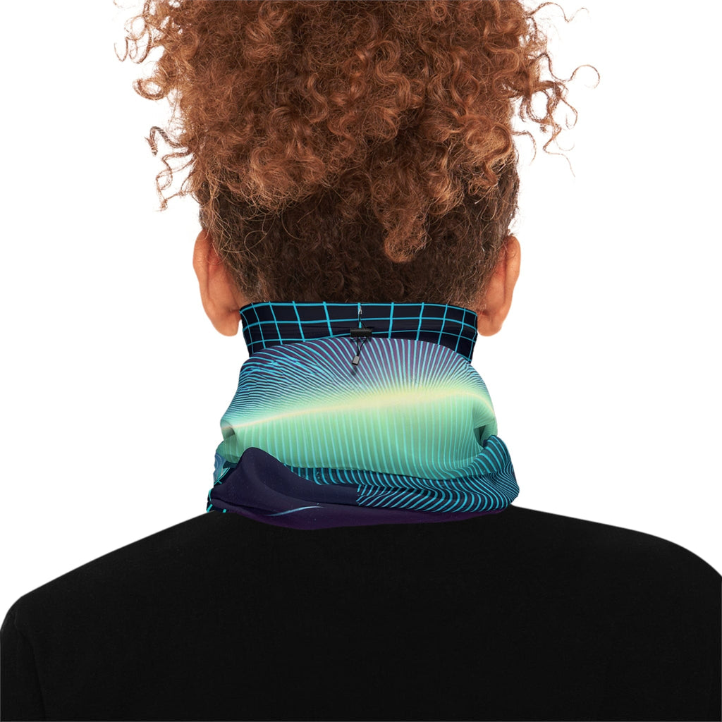 Stay Warm with Futuristic Flair! - Winter Neck Gaiter With Drawstring 17.5