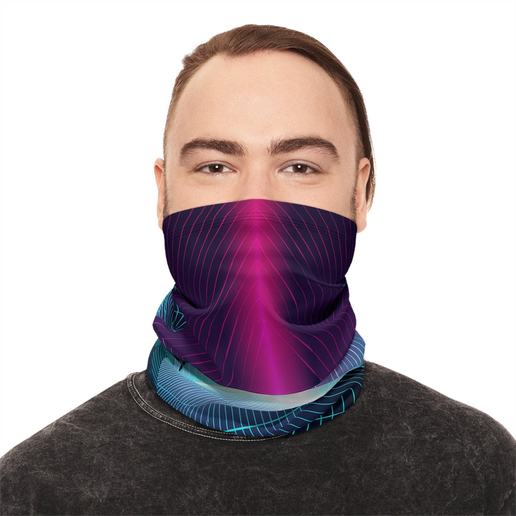 Stay Warm with Futuristic Flair! - Winter Neck Gaiter With Drawstring 17.5