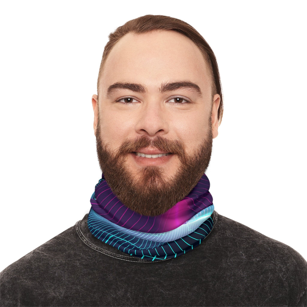 Stay Warm with Futuristic Flair! - Winter Neck Gaiter With Drawstring 17.5