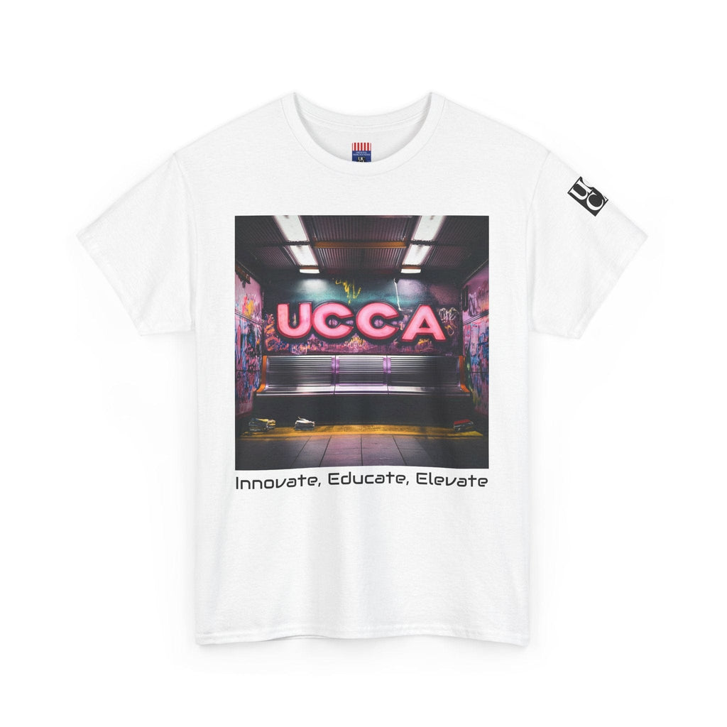 Step Back in Style: Retro Vibes, Modern Threads with a UCCA Edge - Unisex Heavy Cotton Tee T-Shirt