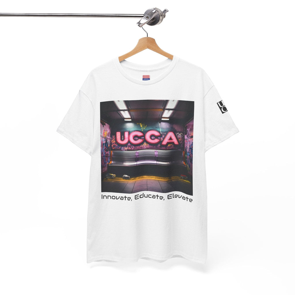 Step Back in Style: Retro Vibes, Modern Threads with a UCCA Edge - Unisex Heavy Cotton Tee T-Shirt