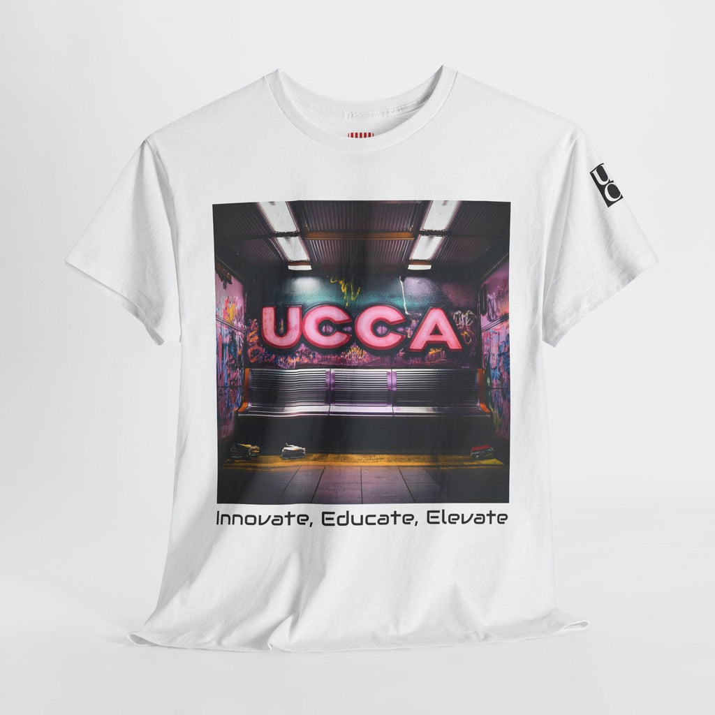 Step Back in Style: Retro Vibes, Modern Threads with a UCCA Edge - Unisex Heavy Cotton Tee T-Shirt