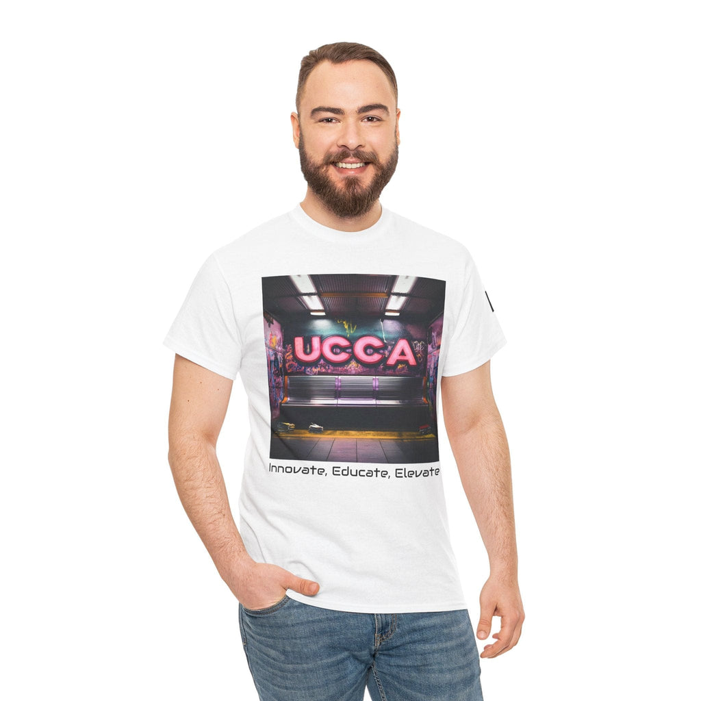 Step Back in Style: Retro Vibes, Modern Threads with a UCCA Edge - Unisex Heavy Cotton Tee T-Shirt