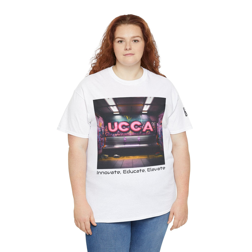 Step Back in Style: Retro Vibes, Modern Threads with a UCCA Edge - Unisex Heavy Cotton Tee T-Shirt