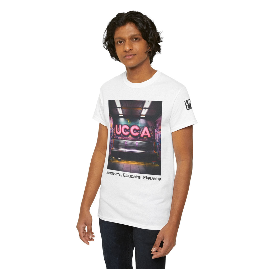 Step Back in Style: Retro Vibes, Modern Threads with a UCCA Edge - Unisex Heavy Cotton Tee T-Shirt