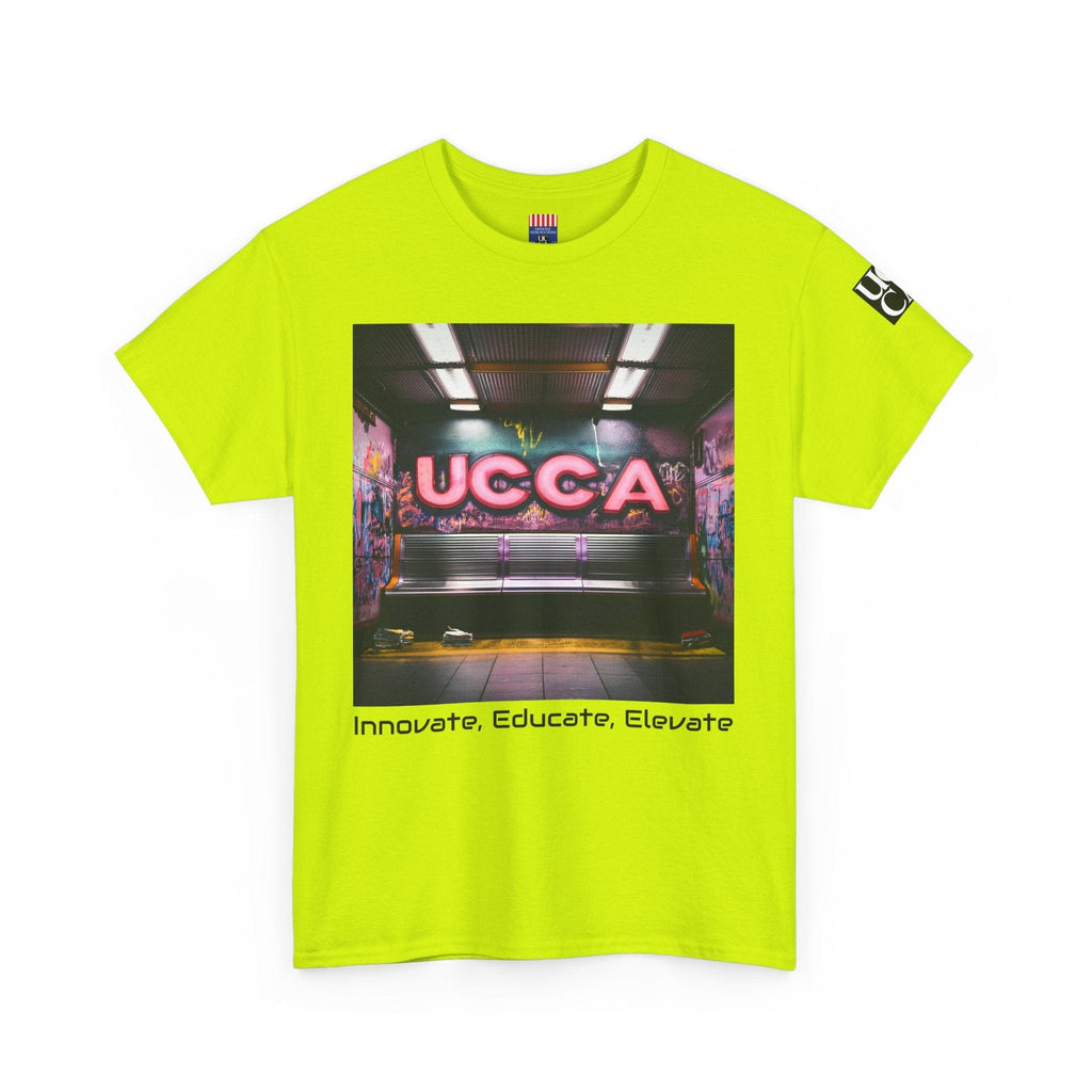 Step Back in Style: Retro Vibes, Modern Threads with a UCCA Edge - Unisex Heavy Cotton Tee T-Shirt