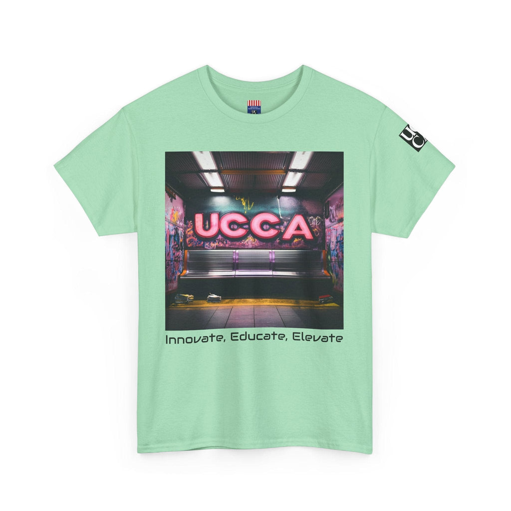 Step Back in Style: Retro Vibes, Modern Threads with a UCCA Edge - Unisex Heavy Cotton Tee T-Shirt