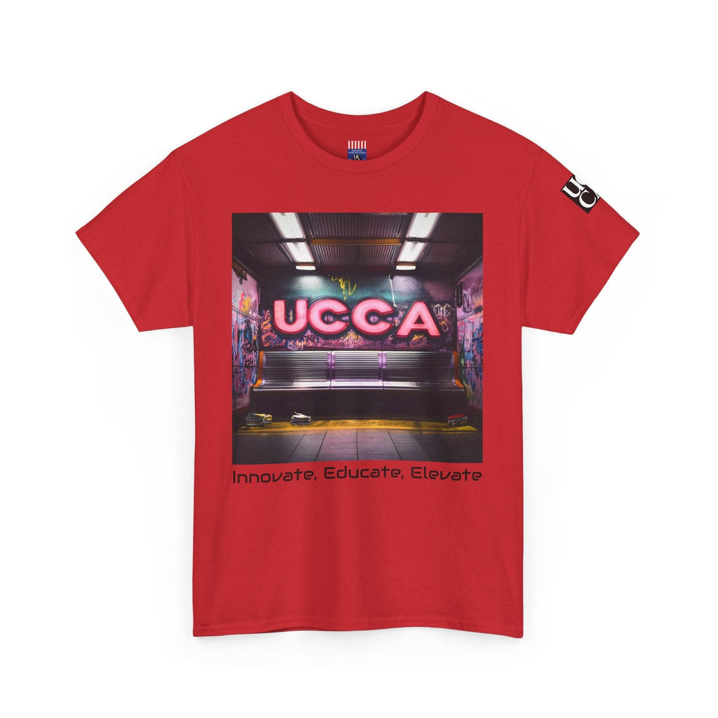 Step Back in Style: Retro Vibes, Modern Threads with a UCCA Edge - Unisex Heavy Cotton Tee T-Shirt