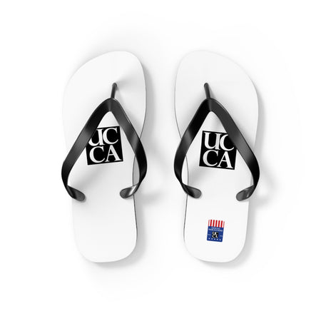 Step Into Summer with UCCA Flip Flops - Black & White S / Black sole Shoes