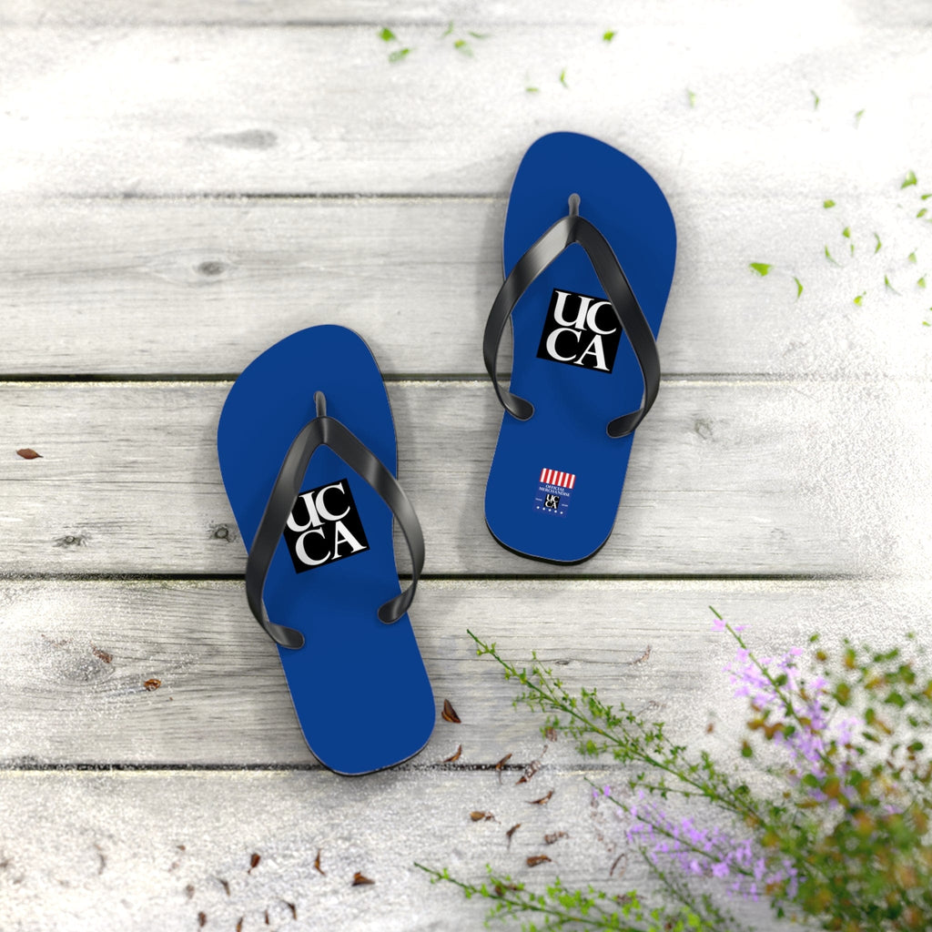 Step Into Summer with UCCA Flip Flops - Dark Blue Shoes