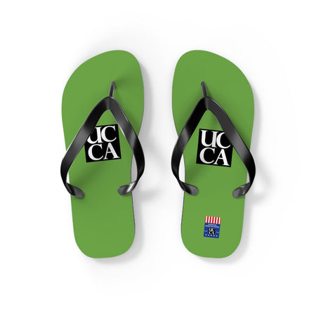 Step Into Summer with UCCA Flip Flops - Green S / Black sole Shoes