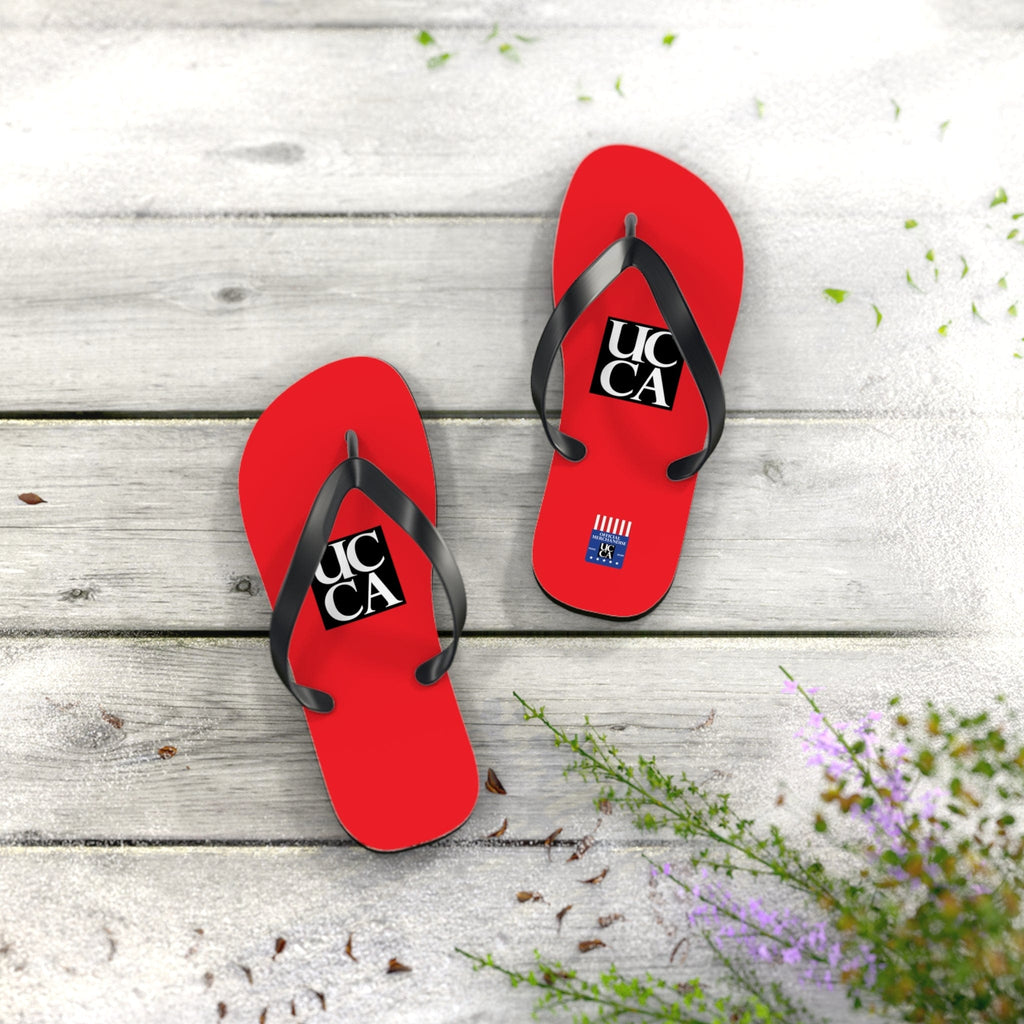 Step Into Summer with UCCA Flip Flops - Red Shoes