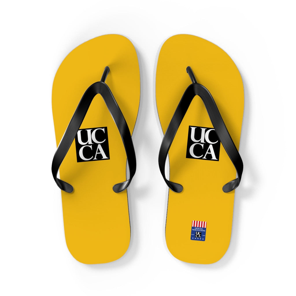 Step Into Summer with UCCA Flip Flops - Yellow L / Black sole Shoes