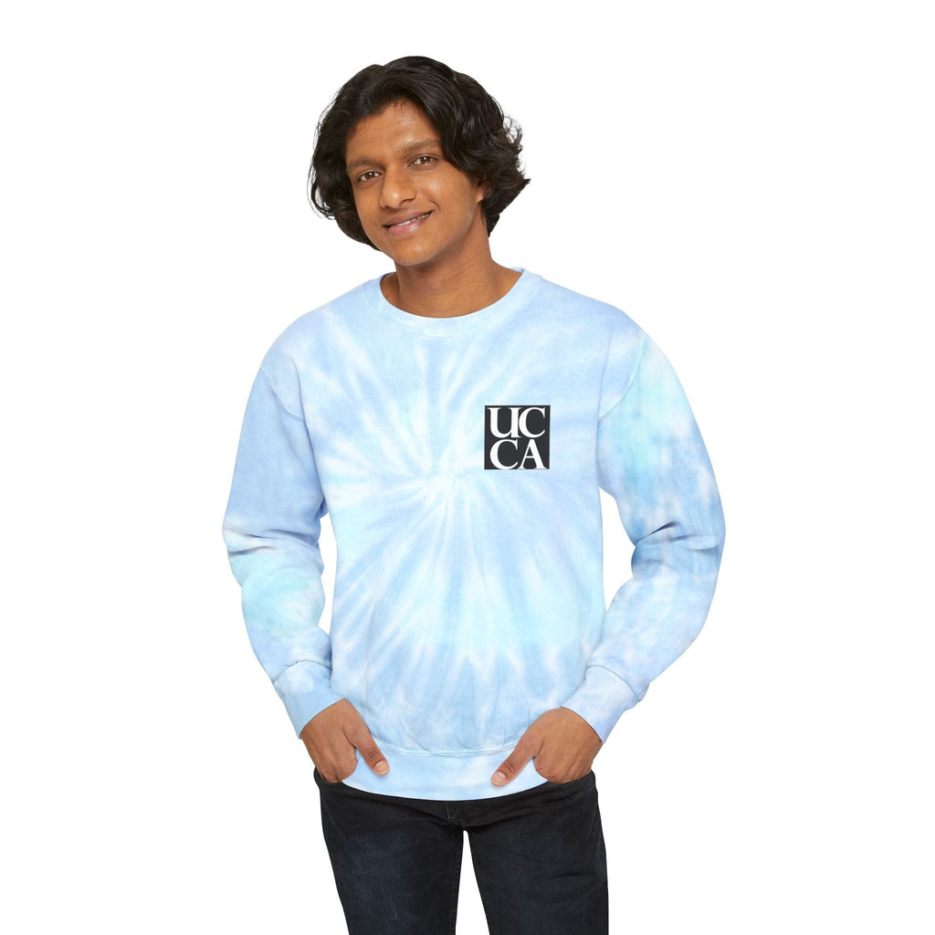 Throwback Vibes: UCCA Tie-Dye Sweatshirt Sweatshirt