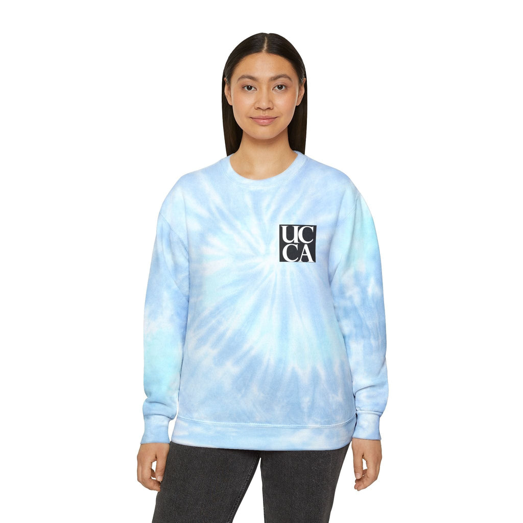 Throwback Vibes: UCCA Tie-Dye Sweatshirt Sweatshirt