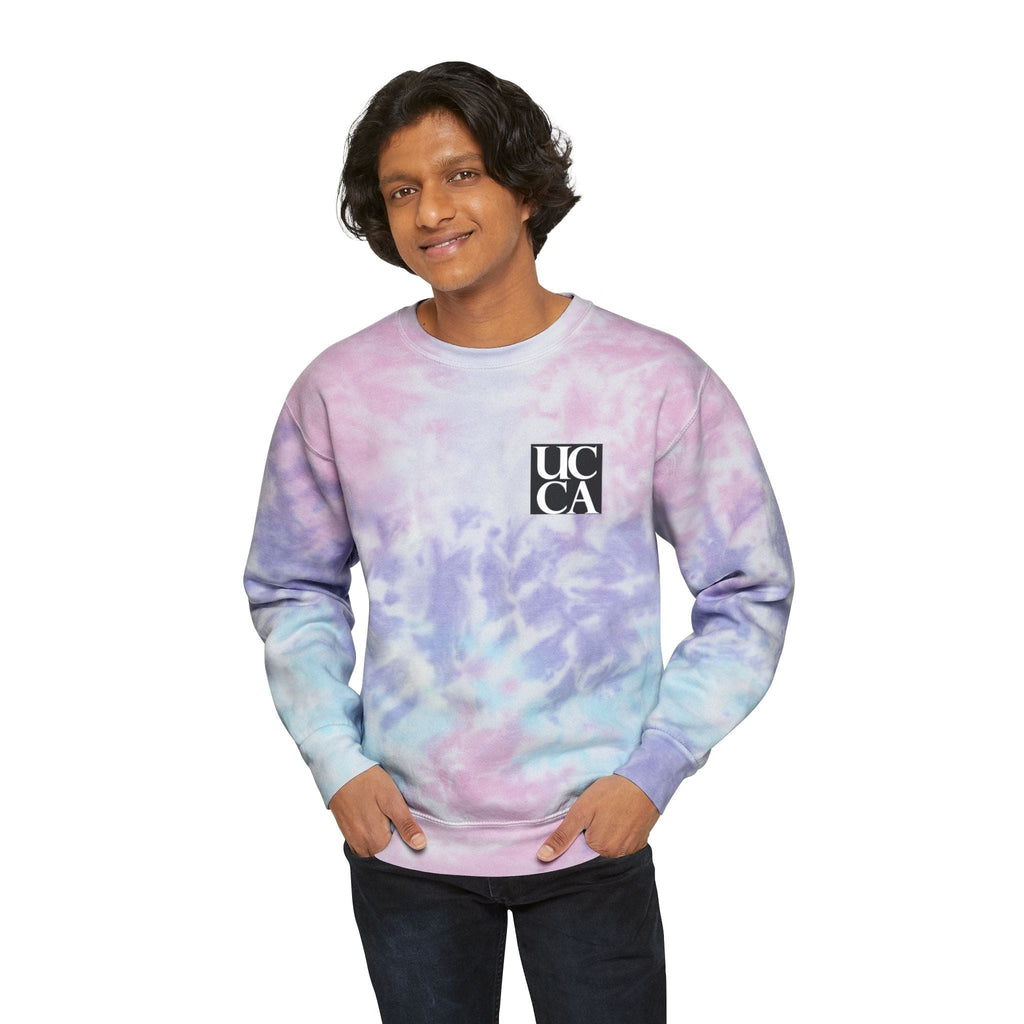 Throwback Vibes: UCCA Tie-Dye Sweatshirt Sweatshirt