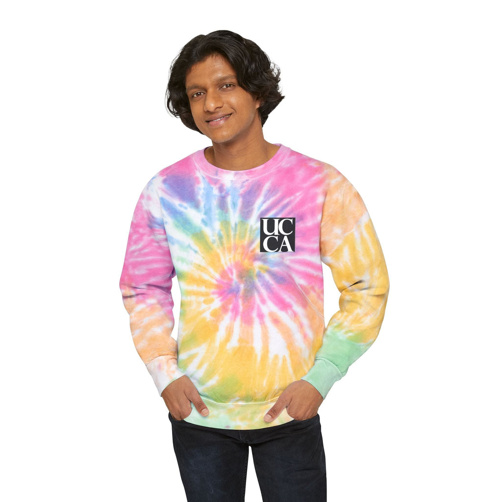 Throwback Vibes: UCCA Tie-Dye Sweatshirt Sweatshirt