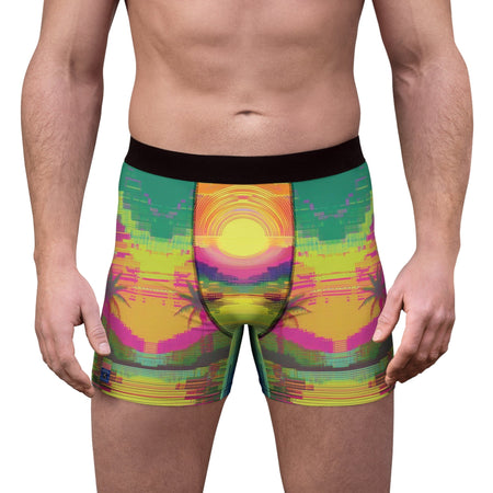 "Tropical Vibes" Men's Boxer Briefs All Over Prints