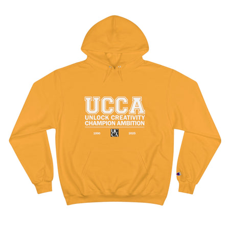 UCCA Champion Hoodie - UNLOCK CREATIVITY, CHAMPION AMBITION Gold / S Hoodie