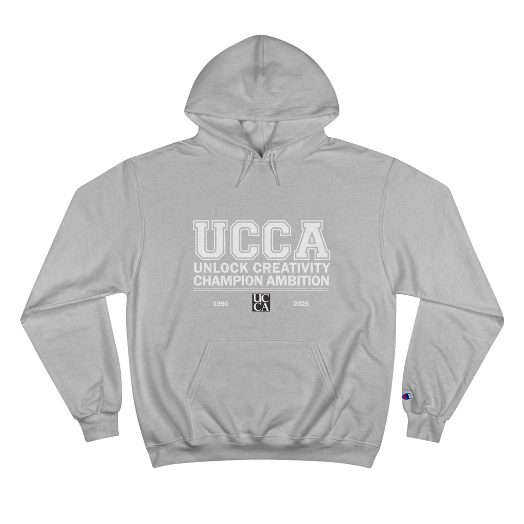 UCCA Champion Hoodie - UNLOCK CREATIVITY, CHAMPION AMBITION Light Steel / S Hoodie