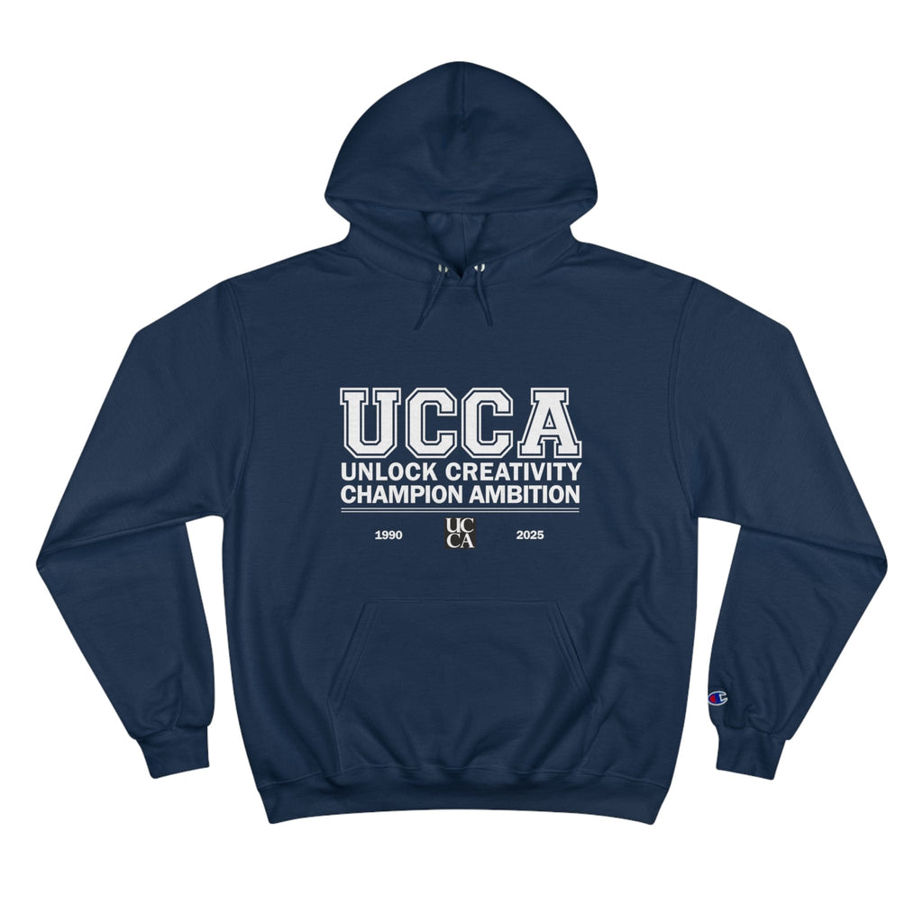 UCCA Champion Hoodie - UNLOCK CREATIVITY, CHAMPION AMBITION Navy / S Hoodie