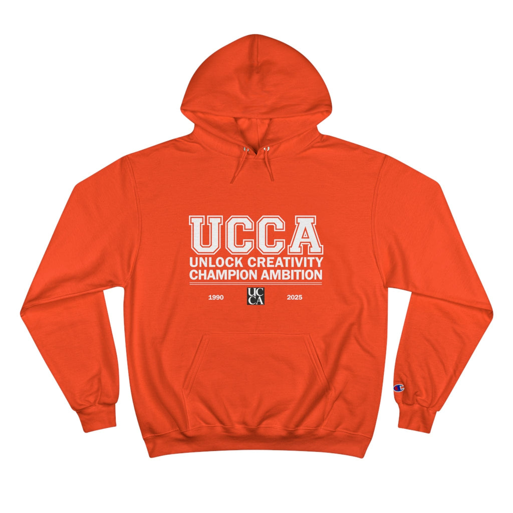 UCCA Champion Hoodie - UNLOCK CREATIVITY, CHAMPION AMBITION Orange / S Hoodie